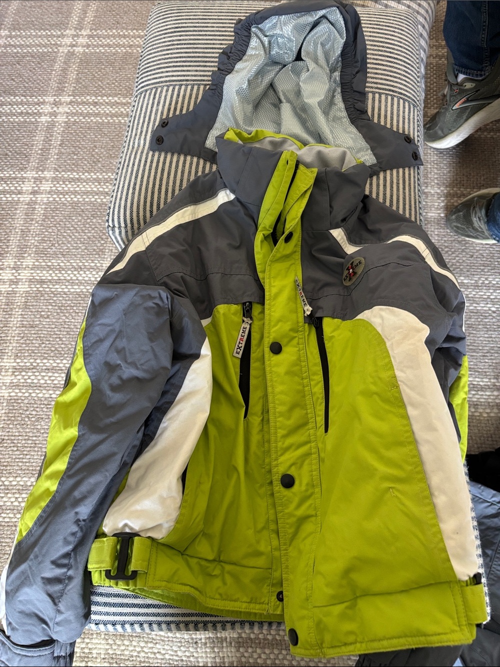 Extreme brand ski jacket and bibs size 12 kids